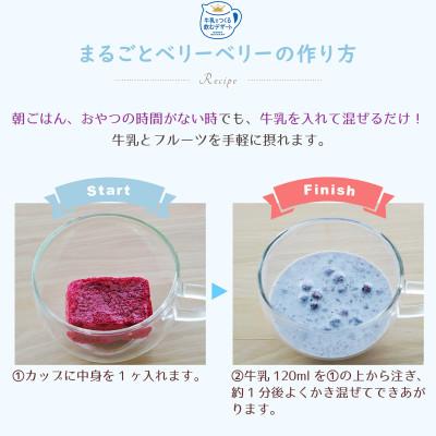 ふるさと納税 長野県 フリーズドライ・牛乳でつくる飲むデザートまるごとベリーベリー2食×12袋(ミックスベリーミルクの素) |  | 01