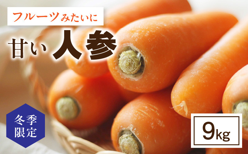 
            【冬季限定】フルーツみたいに甘い人参9kg・S070
          