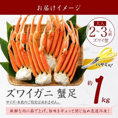 ふるさと納税 弟子屈町 【のし付】ズワイガニ足 約1kg 2-3人前 蟹ハサミ・ガイド付 ボイル済 北海道 弟子屈 2932 |  | 03