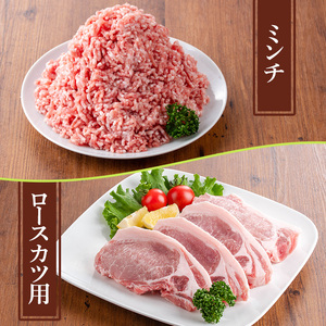 y557 鹿児島県産豚肉セット(5種・合計5kg) 国産 九州産 鹿児島県産 豚肉 ぶた肉 肉 ロース 肩ロース スライス バラ 豚バラ バラスライス 切落し 切り落とし ミンチ カツ ロースカツ と