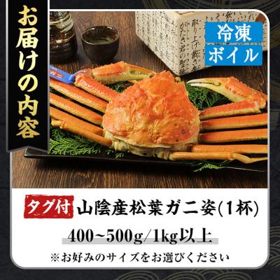 ふるさと納税 境港市 <数量限定><ブランドタグ付>山陰産冷凍ボイル松葉ガニ姿(1杯・1kgUP) |  | 03