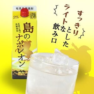 【毎月定期便】奄美黒糖焼酎 島のナポレオン 900ml 紙パック 12本セット全12回【4074147】