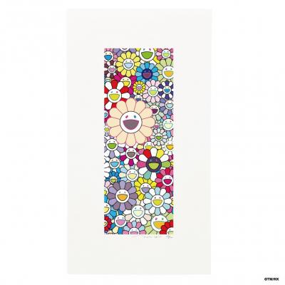 ふるさと納税 京都市 【ふるさと納税限定セット】版画「お花の短冊 ホタルの明かり」シリアルNo.入り限定カード付き