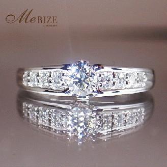 指輪 天然 ダイヤモンド 0.44ct 大粒 SIクラス Lilianeリリアン【pt950】r-169（KRP）O62-1410