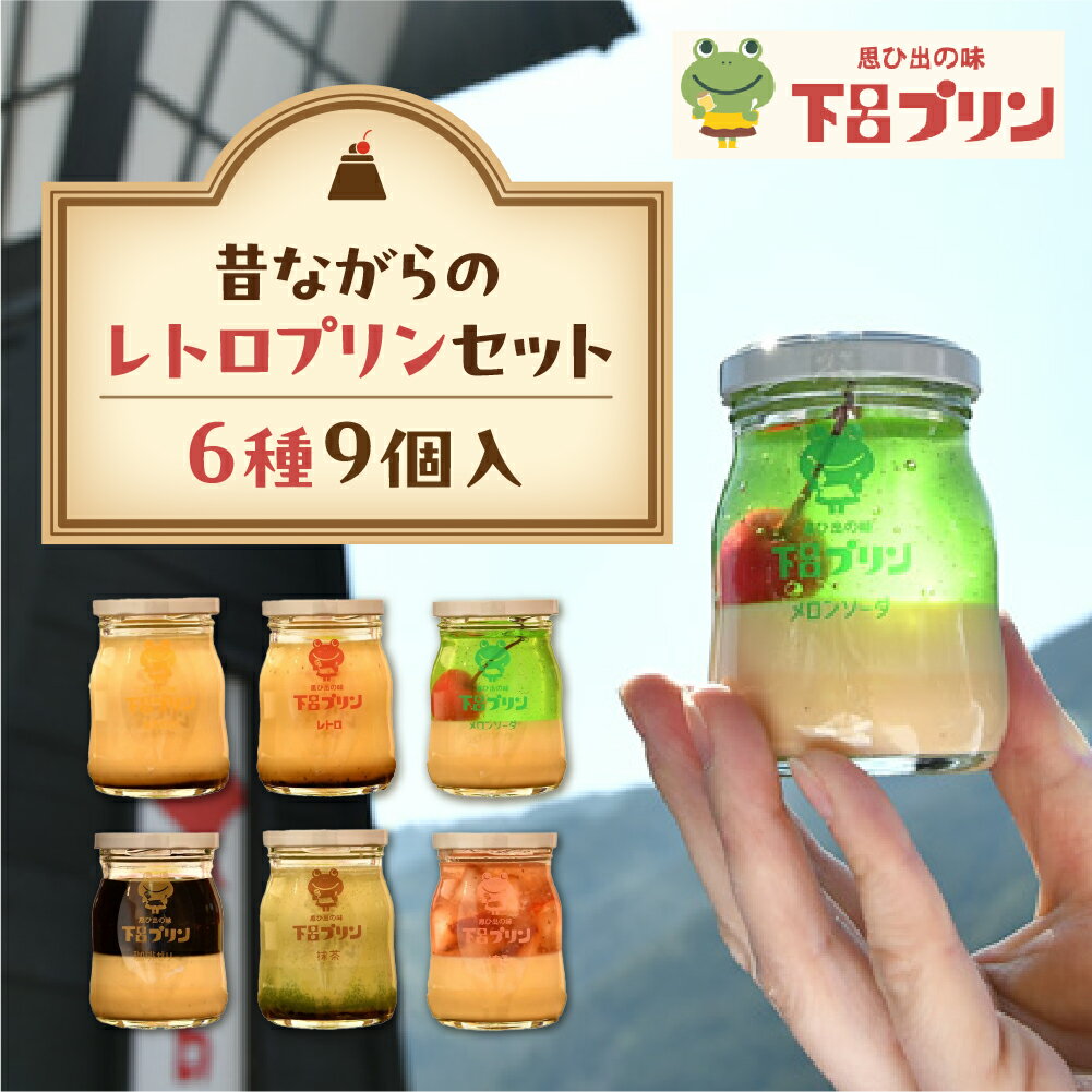 【ふるさと納税】【下呂プリン】昔ながらの固めプリン多め！レトロよくばりセット6種 (1個 85g) 計9個入 　スイーツ プリン 下呂温泉 おすすめ ギフト 贈答 贈り物 デザート プレゼント 洋菓子 お中元 父の日 母の日 敬老の日 こどもの日 16000円 岐阜県 下呂市