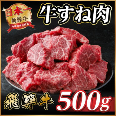 【ふるさと納税】飛騨牛 牛すね肉(スネ肉) 角切り 約500g 訳あり【冷蔵便】A4～A5等級【配送不可地域：離島】【1634640】