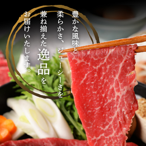 山梨県産　富士山麓牛　赤身肉すき焼き 約500g 牛肉 食べ比べ 薄切り ジューシー 霜降り 