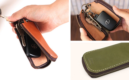 Native Creation 本革キーケース NC3779 全8色 栃木レザー【納期1～3カ月】 ファッション小物  RED