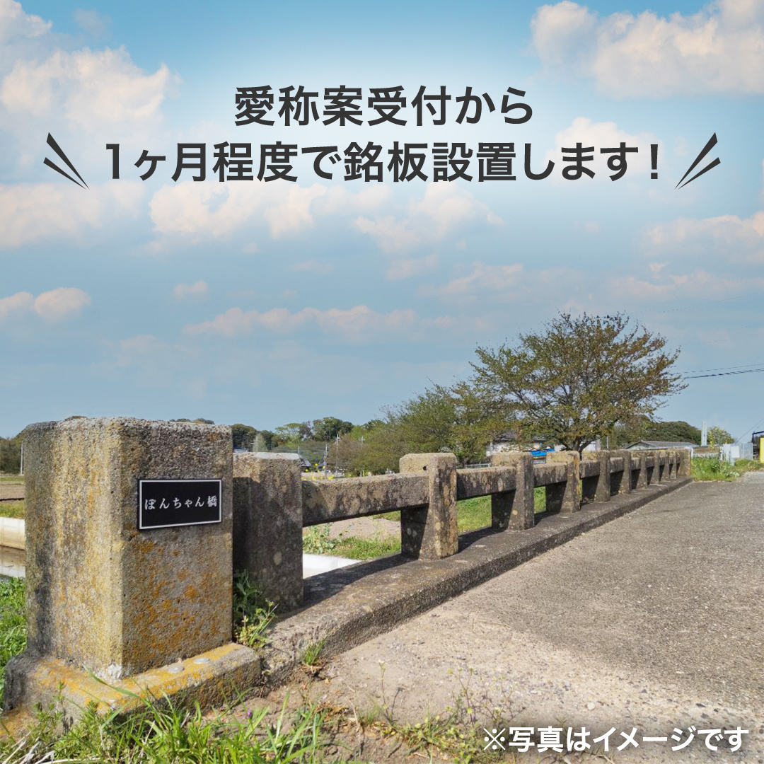 つくばみらい市 橋の愛称 命名権 （橋長5m～10m） 命名 橋 名づけ 権利 広告 ネーミングライツ [EO01-NT]_イメージ4