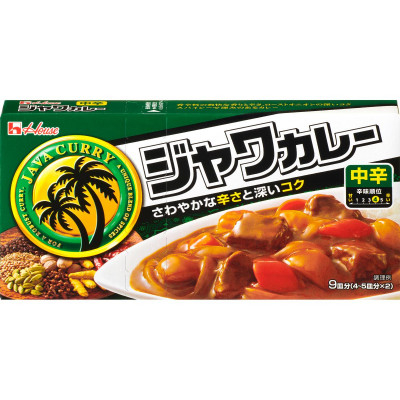 
            ハウス食品　ジャワカレー＜中辛＞　185g×10箱【1467442】
          