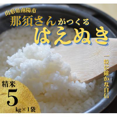 ふるさと納税 南陽市 〈令和7年産〉 山形県産【はえぬき】精米 5kg(5kg×1袋)【S2563】