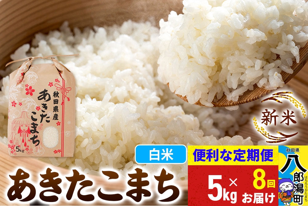 
                  《新米》《定期便8ヶ月》あきたこまち 5kg【白米】 令和8年産 秋田県産 こまちライン [新米 こまちライン あきたこまち ブランド米 お米 白米 精米 無洗米 米どころ 秋田 秋田県産]
                
