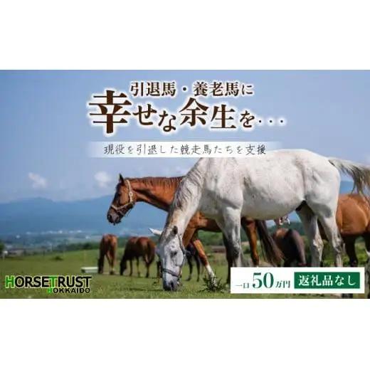 【引退競走馬 余生支援】北海道 岩内町 ホーストラスト北海道支援 50万円コース 引退馬 F21H-560