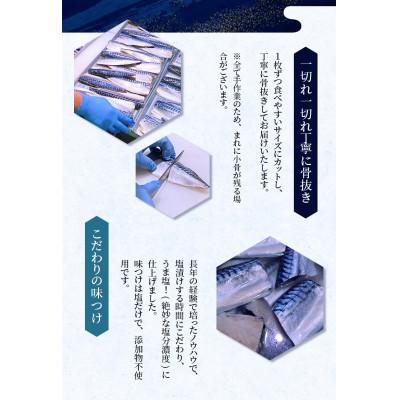 ふるさと納税 古座川町 骨なし 無添加 塩さば 切身 60g × 20枚 (4枚入り5セット) |  | 01
