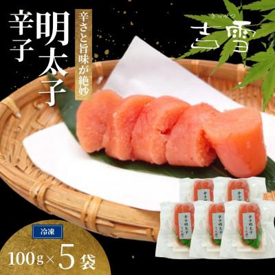 ふるさと納税 小千谷市 辛子明太子 合計500g(100g×5袋) 個包装 冷凍 ギフトにおすすめ 吉雪