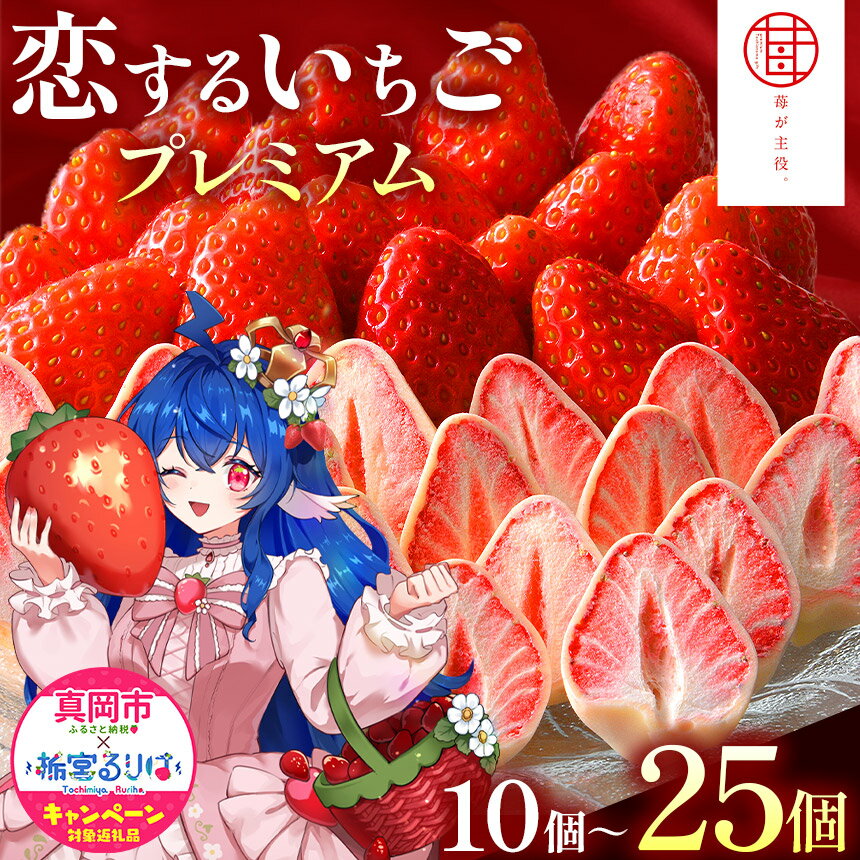【ふるさと納税】苺が主役。 恋するいちごプレミアム 選べる 個数｜10個 15個 25個 いちご お菓子 チョコレート 特産品 栃木県 真岡市 苺 チョコ おかし おやつ お土産 ストロベリー チョコ スイーツ 送料無料 人気 かわいい おすすめ