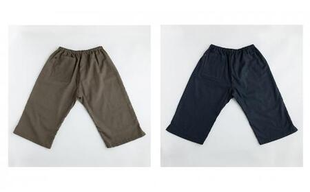 角野晒染　和晒ガーゼステテコ　無地 ベージュ Lサイズ