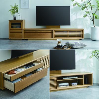 ふるさと納税 大川市 無垢リビング家具ソリド(ローボード テレビ台・TVボード)180cm WODB(オークダーク) |  | 01