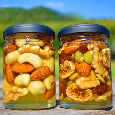 ナッツの蜂蜜漬2種セット　【峠の恵】【峠の実】【1108946】