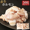 【ふるさと納税】赤牛 ホルモン 約500g（約250g×2パック）あか牛 和牛 牛肉 肉 お肉 小腸 シロホルモン やきにく 焼き肉 焼肉 もつ煮込み もつ鍋 お取り寄せ グルメ 冷凍 熊本県 水上村 送料無料