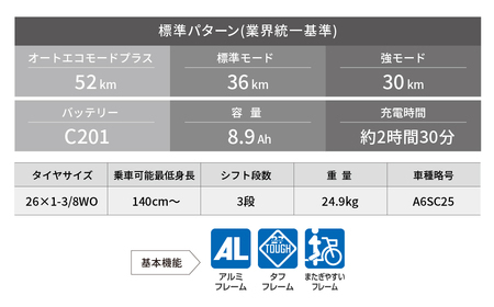 電動自転車 ブリヂストン アシスタU STD 買い物向け 26インチ T.Xダークアッシュ（ツヤ消しカラー）