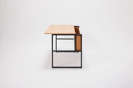 パソコンデスク リモートワーク オーク 120×60 WAAKstation2OK 1206