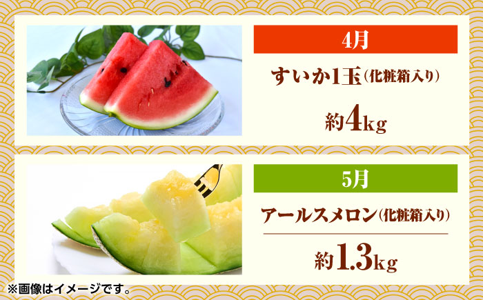 フルーツ6ヶ月定期便　【2月～7月】　【くまふる】 [ZBG077]