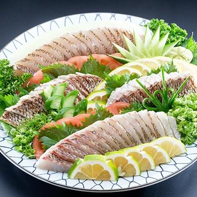 ふるさと納税 須崎市 乙女鯛炙り藁焼きタタキ風皮付き皮無し半半セット