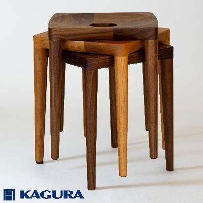 ふるさと納税 常陸大宮市 【家具蔵】スツールエミネント ウォールナット材 |  | 03