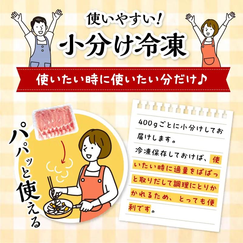 豚肉 しゃぶしゃぶ 豚肉[宮崎県産 ロース 2kg 400g×5P]