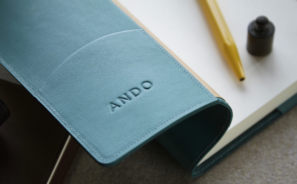 高級フレンチレザー ブックカバー ライトブルー ナッパレザー【161109-001-03】