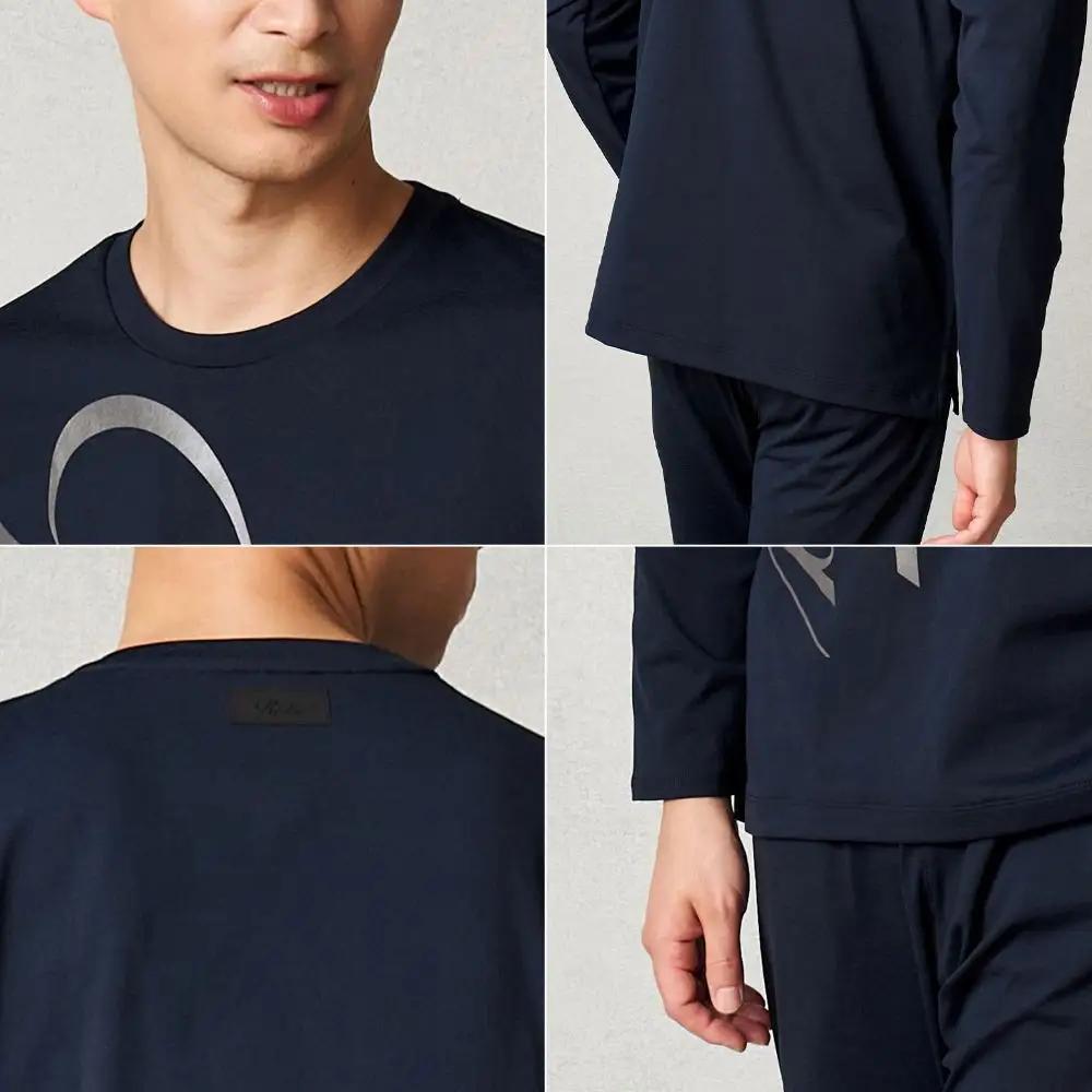 【シルバー Sサイズ】リファ バイタルテック コンフォートジャージー クルーネックロングTシャツ ReFaロゴ