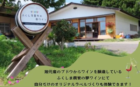 農家民宿 ペア 宿泊券 1泊2食付き 農業体験込 + マイラベル作成体験（ワイン付き）【東和地域グリーンツーリズム推進協議会】