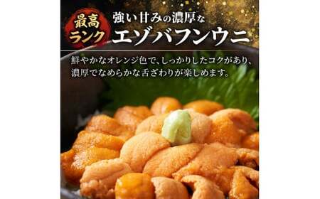 【先行予約：2025年6月以降発送】余市産最高ランク「塩水うに（エゾバフンウニ）」100g×2_Y006-0032