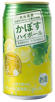 かぼすハイボール 340ml×24本　大分カボス　果汁・アルコール8％