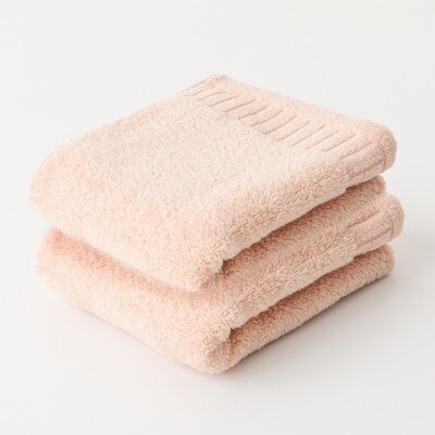 レイユールフェイスタオル2枚組(ウォームピーチ)【1666418】