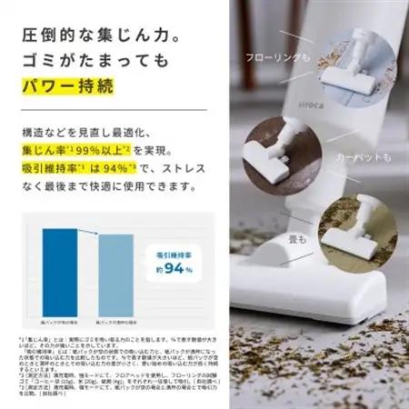 シロカ　紙パック式コードレススティッククリーナー らくらクリーナー　SV-SK151_家電製品   _【1608884】
