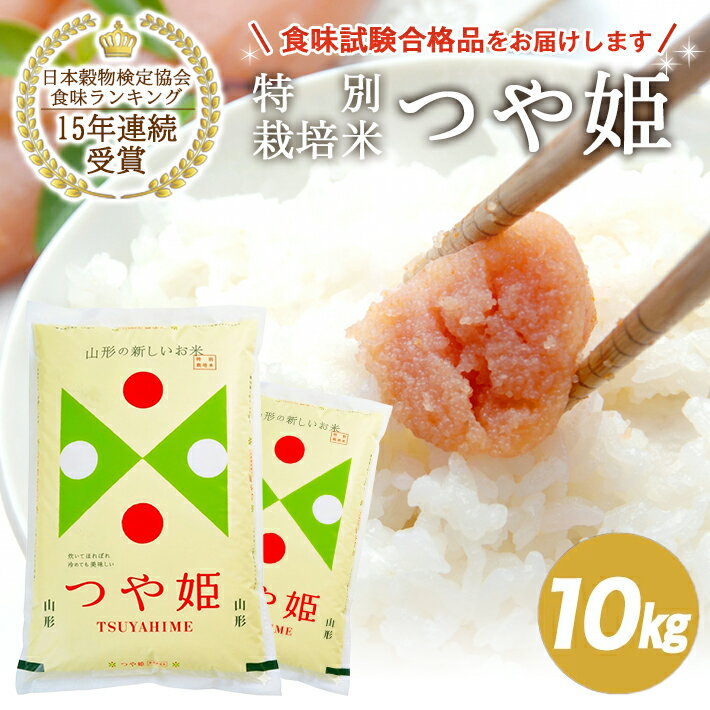 【ふるさと納税】つや姫 計10kg 5kg×2袋 特別栽培米 令和7年産米 山形県産 ご希望時期頃にお届け 米 お米 白米 精米 ブランド米 庄内米 東北 山形県 酒田市 庄内 一括 JA 農協 発送時期が選べる