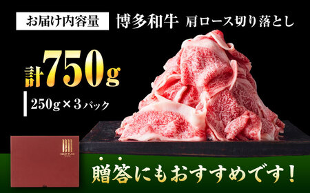 【A4〜A5】 博多和牛 大判霜降り 贅沢切り落とし 750g (250g×3P) 吉富町/株式会社MEAT PLUS[BGAB110]