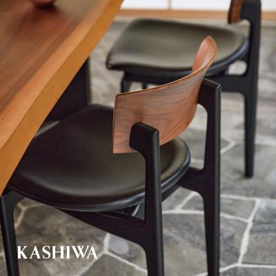 ふるさと納税 高山市 【KASHIWA】CHIC(シック)サイドチェア(座面:革)ダイニングチェア 飛騨の家具 AM027 |  | 01
