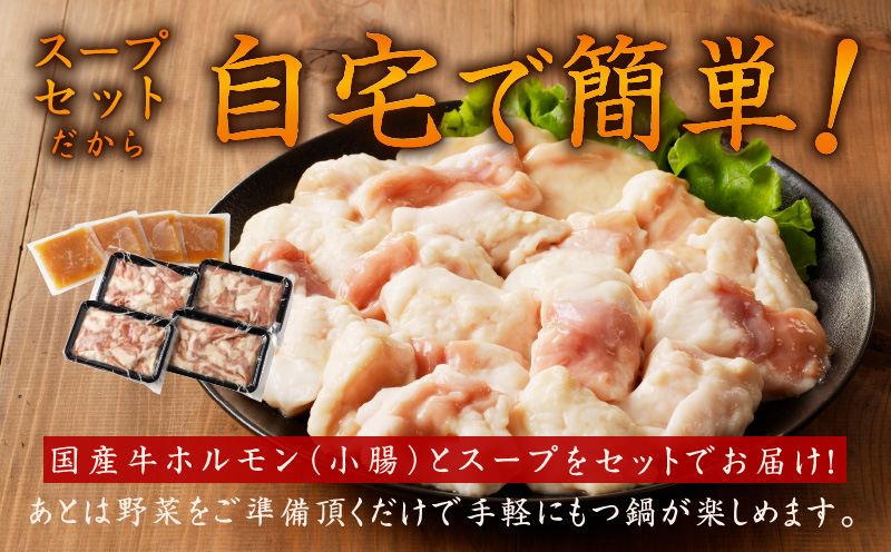【アキラ商店】牛もつ鍋 スープセット 12人前【国産 牛肉 ホルモン 塩こうじ モツ 鍋 高評価 冷凍 鍋セット 簡単調理】 G1801