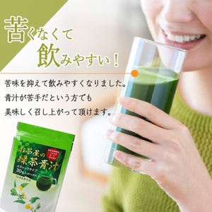 青汁 宇治抹茶使用 緑茶青汁 青汁【3g×30包】【定期便6か月】