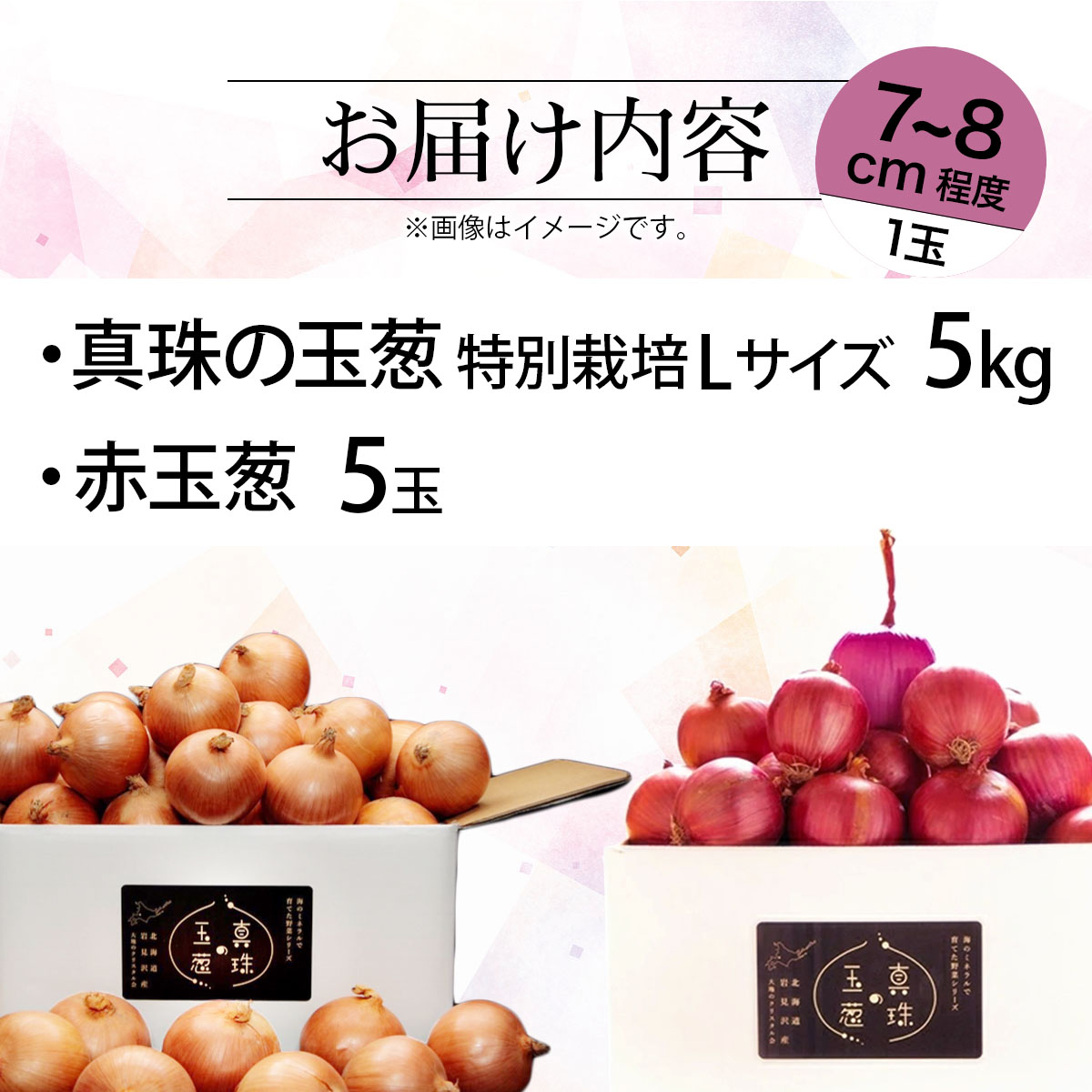 真珠の玉葱 特別栽培Lサイズ5kg(赤玉葱5個入り)≪海のミネラルで育てた特別栽培玉葱≫【50108】202412