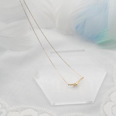 ふるさと納税 昭和町 K18 0.01ct ダイヤモンド ペンダントネックレス HH-019748 |  | 02