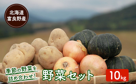 野菜セット 富良野 人参 かぼちゃ 玉ねぎ 等 野菜【約10kg】