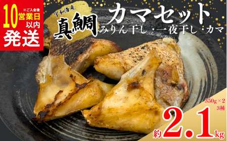 10営業日以内発送 真鯛 カマ 約 2.1kg セット 10000円 みりん干し 一夜干し 干物 食べ比べ たい 鯛 タイ まだい 冷凍 人気 魚介 海鮮 旬 惣菜 おかず おつまみ アテ お手軽 加工品 簡単 晩ごはん 小分け 真空 パック 新鮮 鮮魚 養殖 国産 詰め合わせ ギフト プレゼント 父の日 母の日 敬老の日 お中元 お歳暮 贈答 年末 年始 南予ビージョイ 愛南町 愛媛県