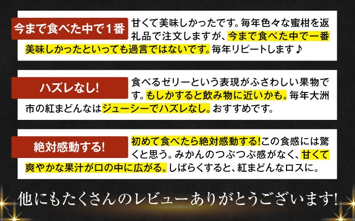【11月下旬から順次発送】 紅まどんな 約6kg（4L〜2Lサイズ 8〜12玉入 計3kg×2箱）化粧箱入