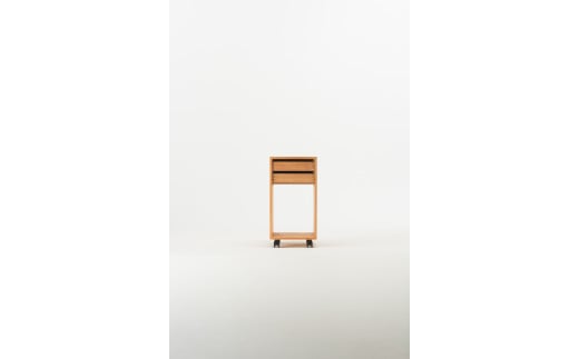 〈大雪木工〉はんの木の家具 ワゴン◆高島屋選定品◆【99000175】