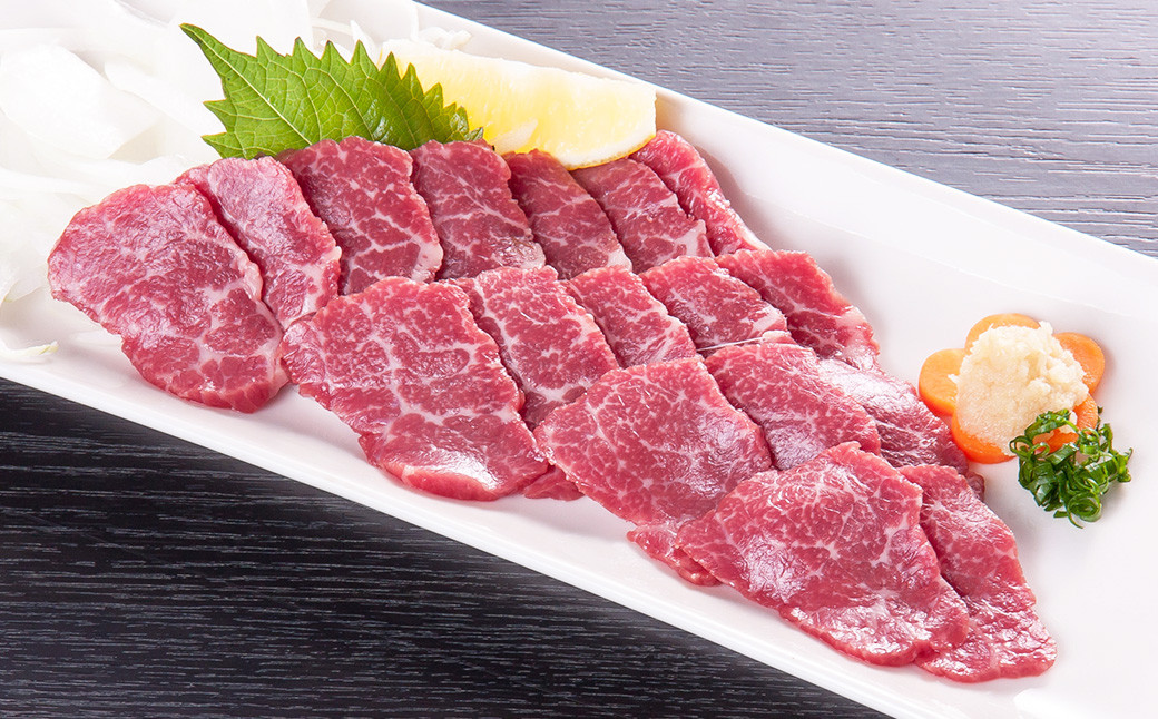 
            国内産 阿蘇肥育 特選馬刺し 300g 国産 馬肉 馬刺し 特選 熊本県 水上村
          