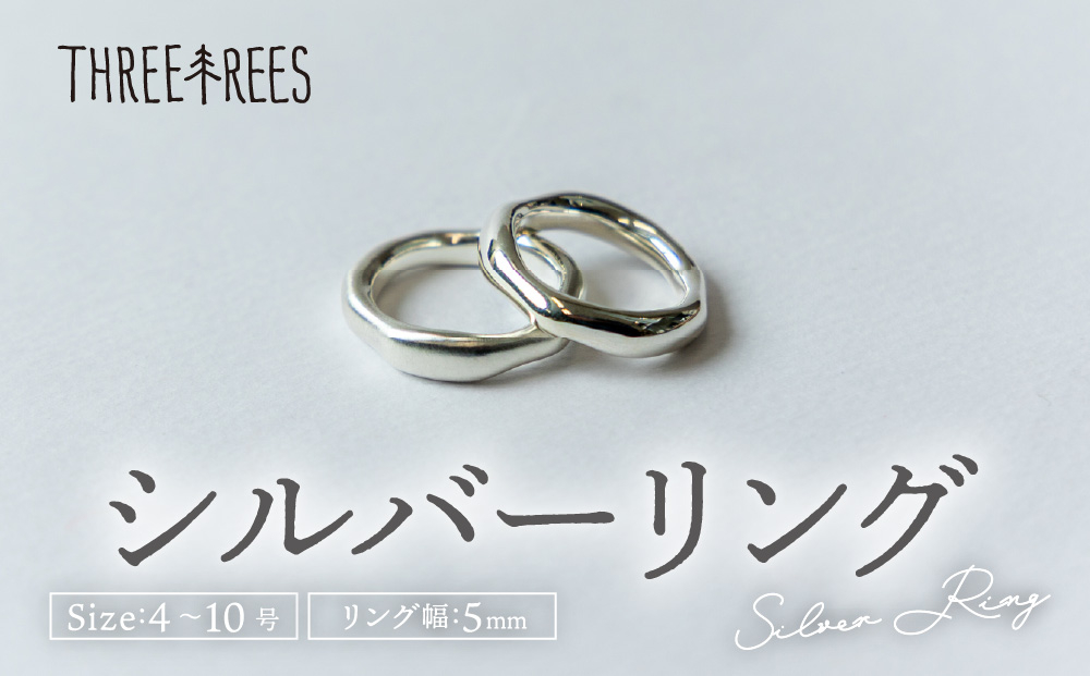 【日常のアクセントに】シルバーリング  LS-04  / 鏡面 / 10号